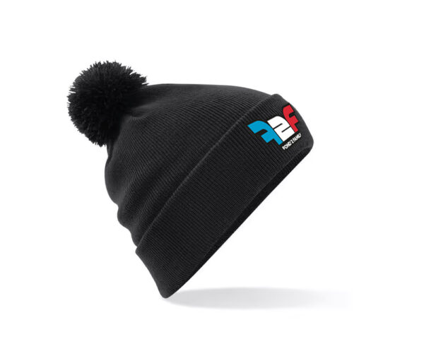 Bonnet avec pompom noir F2F